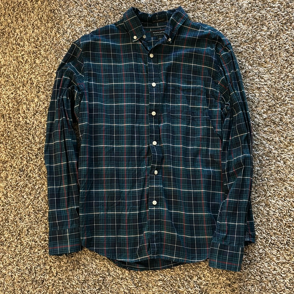 Banana Republic | Men’s Striped Multi-Color Shirt | L